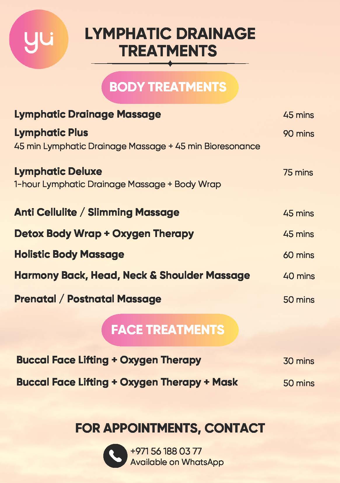 Lymphatic Drainage Treatments